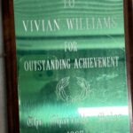 To vivian williams for outstanding achievement.