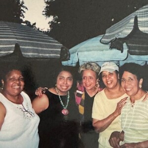 A group of women posing for a photo.