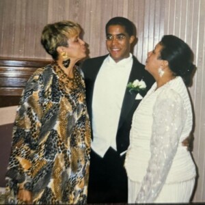 A man in a tuxedo and a woman in a tuxedo.