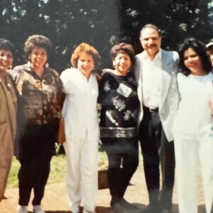A group of people posing for a picture.